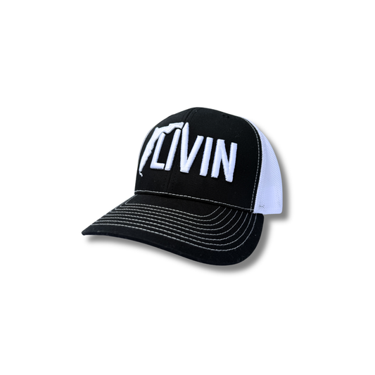FL Livin Classic B&W Snapback Mesh hat
